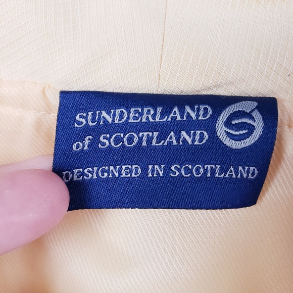 Sunderland of Scotland 1/2 Zip Golf Pullover Windbreaker Jacket Yellow Men's XL - Picture 9 of 11